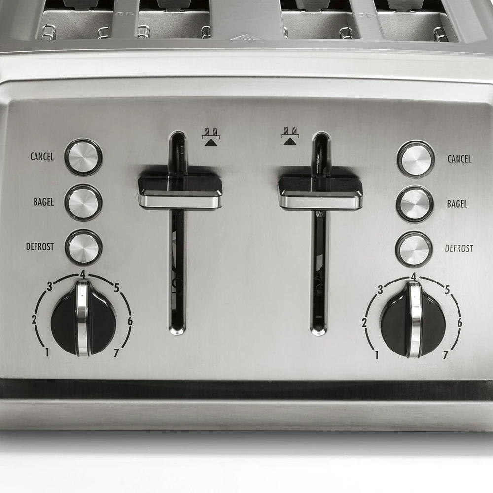 Hamilton Beach 24794C 4-Slice Stainless Steel Toaster, Extra-wide slots