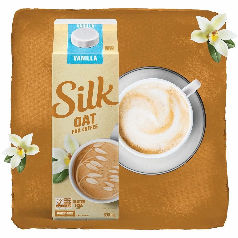 Silk Oat Coffee Creamer, Vanilla, Dairy-Free, 890 mL