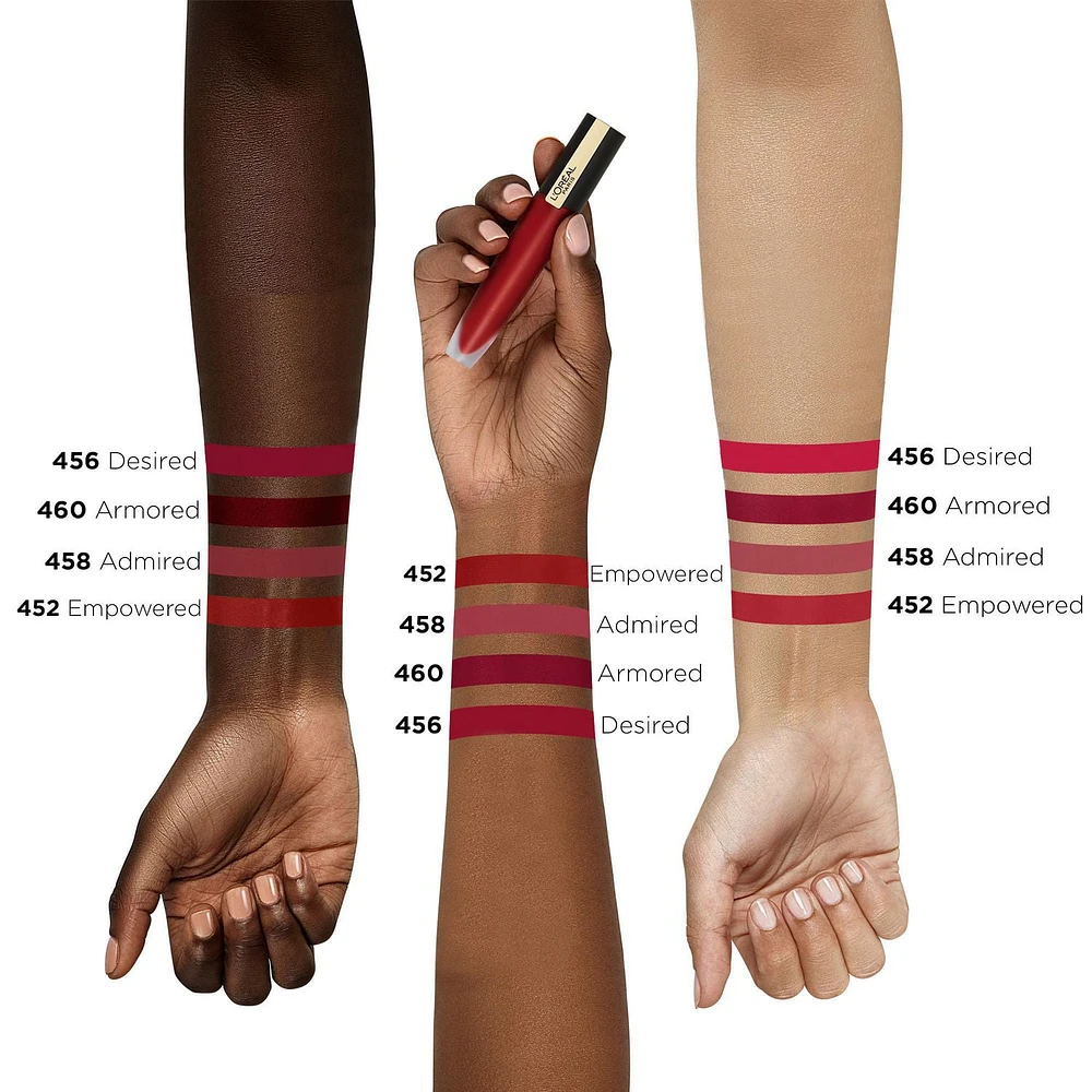 L'Oréal Paris Rouge Signature Encre à Lèvres Mate, Ultra-Léger, Sensation ‘Lèvres Nues’ , Empowered 452