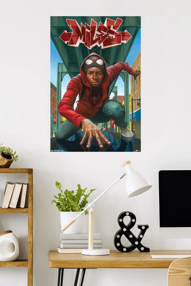 Marvel Comics Spider-Man - Miles Wall Poster, 22.375" x 34"