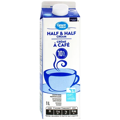 Crème à café Great Value 1 L