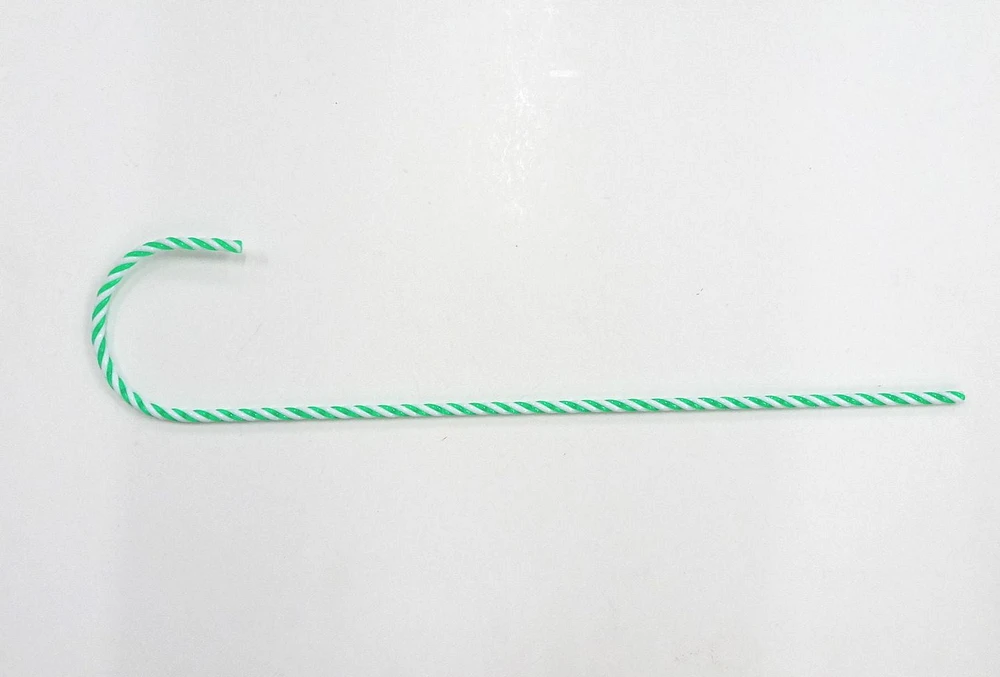 Holiday time Packaging White Green Candy Cane