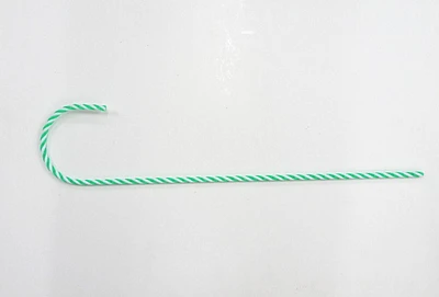 Holiday time Packaging White Green Candy Cane