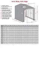 ShelterTube Wind and Snow-Load Rated Garage, 14x36x16 Gray