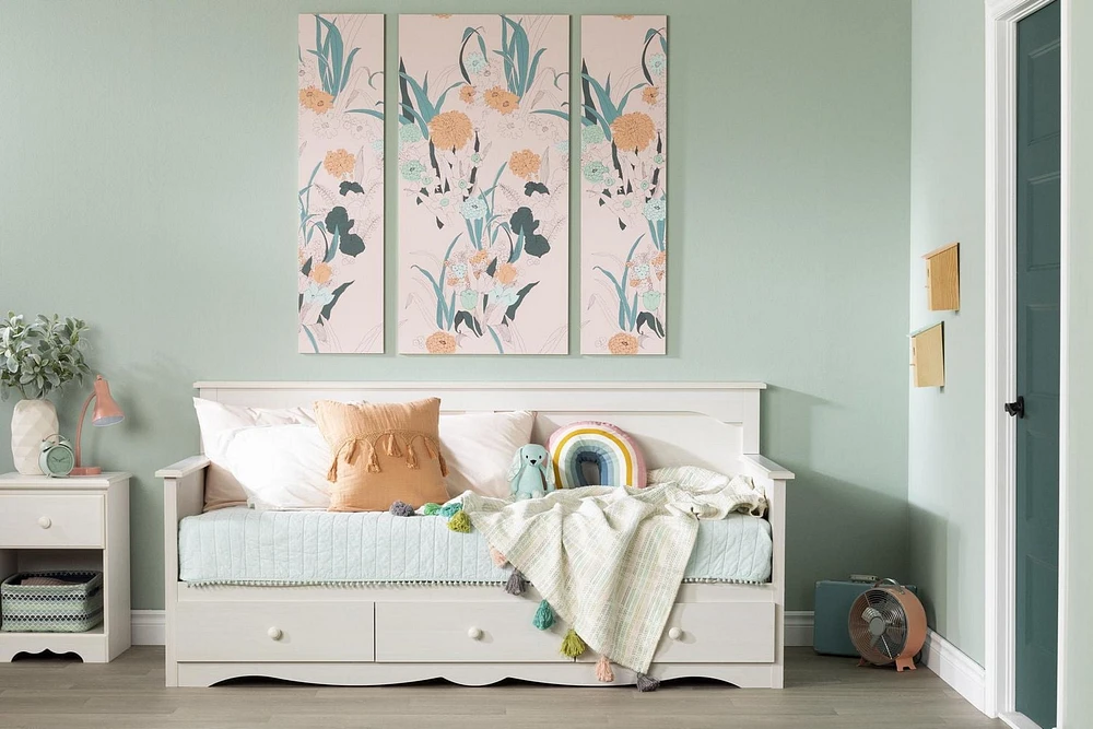 Meubles South Shore, collection Summer Breeze, Lit divan avec rangement
