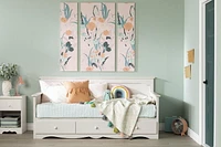 Meubles South Shore, collection Summer Breeze, Lit divan avec rangement