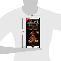 Lindt EXCELLENCE 70% Cacao Caramel & Sea Salt Dark Chocolate Bar, 100 Grams