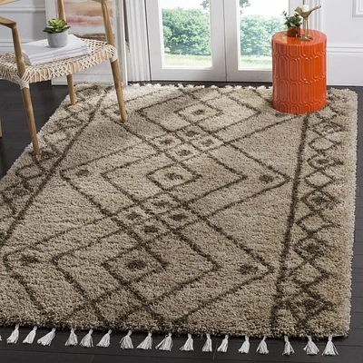 Safavieh Moroccan Fringe Erksine Tapis Géométrique Shag