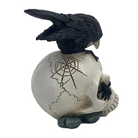 RESIN SKULL CROW TT