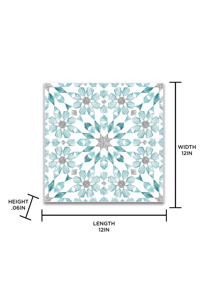 FloorPops Radiance Peel and Stick Floor Tiles Set of 20