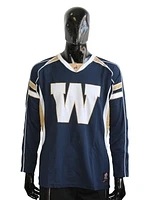 CFL Football Men's Winnipeg Blue Bombers Long Sleeve Poly T-Shirt