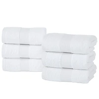 Essuie-mains Fabstyles super doux et absorbants, essuie-mains de luxe pour spa, maison et hôtel, essuie-mains à séchage rapide, lot de 6