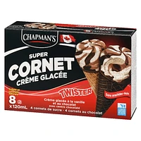 Chapman's Super Cone Twister centre chocolaté CHAP CHOC TWISTER