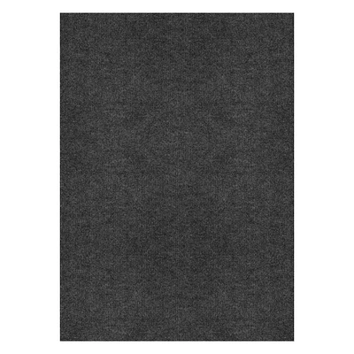 Tapis intérieur-extérieur gris 6 pi x 8 pi