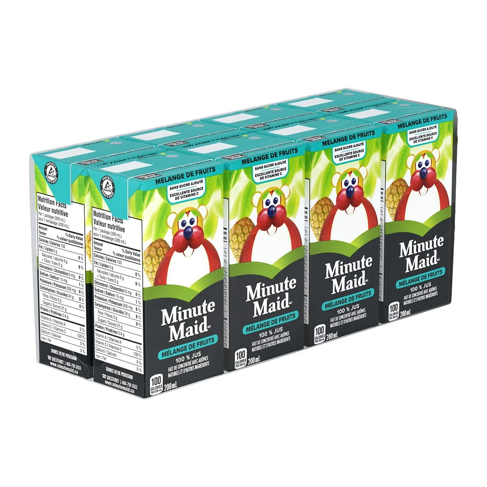 Minute Maid Fruit Blend Juice 200mL carton 8 pack