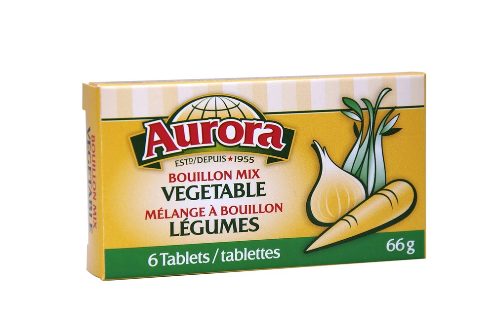 Aurora Bouillon Mix Vegetable Tablets, 6 tablets, 66 g