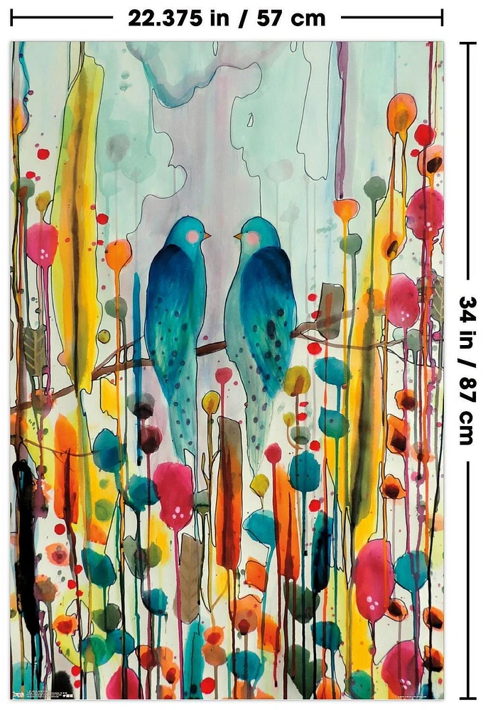 Sylvie Demers - Birds Wall Poster, 22.375" x 34"