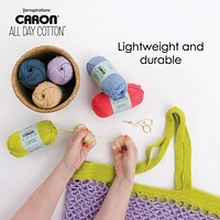 Caron® All Day Cotton™  #4 Moyen Coton Fil, 3.5oz/100g 173 Yards