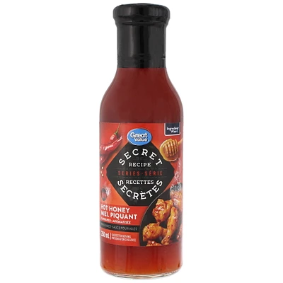 Sauce pour ailes aromatisée au miel piquant Série Recettes Secrètes Great Value 350 ml