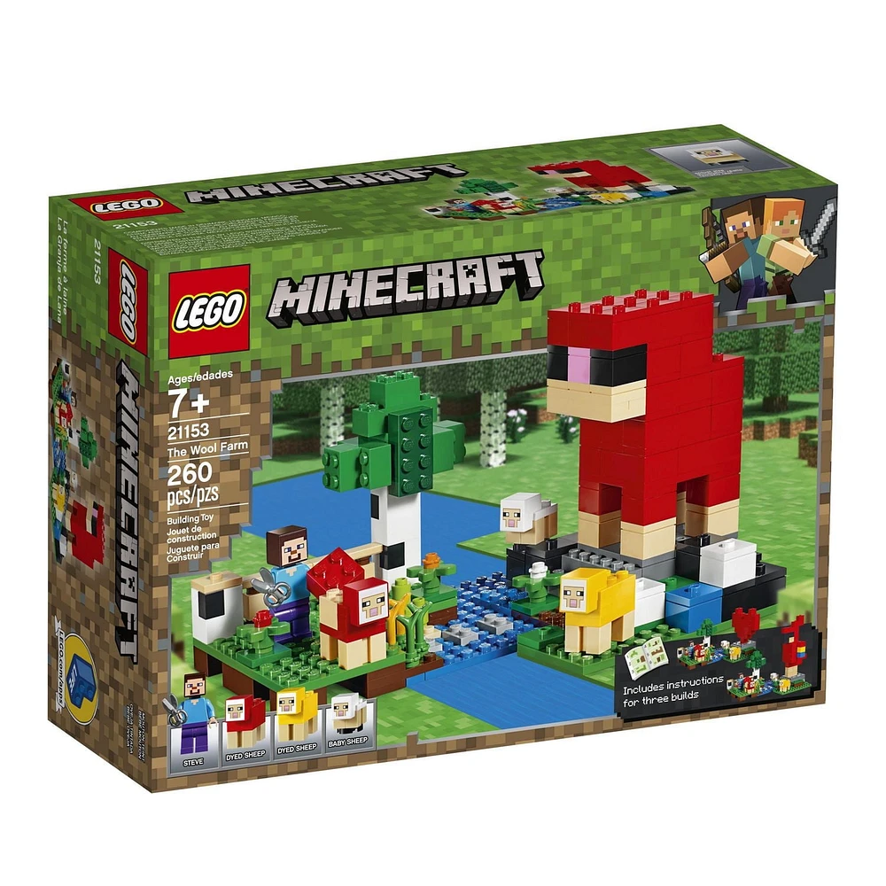 LEGO Minecraft The Wool Farm 21153 Toy Building Kit (260 Piece)