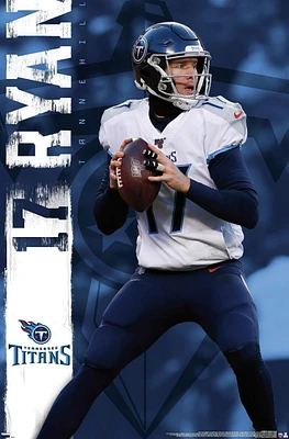 NFL Tennessee Titans - Ryan Tannehill 20 Wall Poster, 22.375" x 34"
