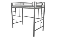 Lit Mezzanine en Métal Brittain Your Zone, Argent