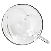 Safdie & Co. Verrerie de Luxe Ensemble de 2 Tasses en Verre à Double Paroi Barista Amore Café Cappuccino 180ml