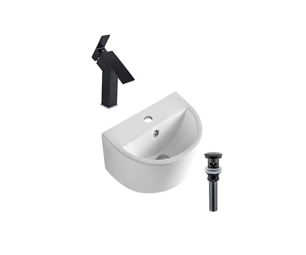 DROP Bath and Kitchen DR091258 Bathroom Vessel Sink Set