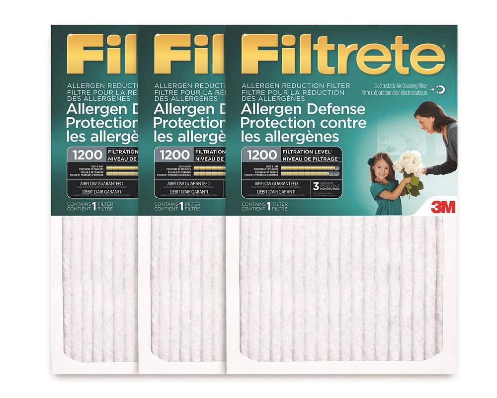 Filtre pour la réduction des allergènes FiltreteMC Prot. allergènes Filtrete(MC)