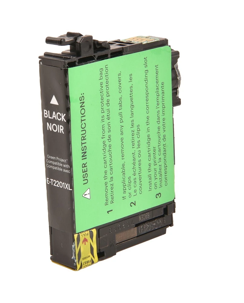 Green Project Epson 220 XL Black Remanufactured Ink Cartridge, (GP-E-T2201XL)