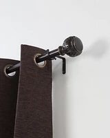 HOMETRENDS FILIGREE KNOB 1" DRAPERY ROD SET  60-144" BRONZE, Drapery Rod Set