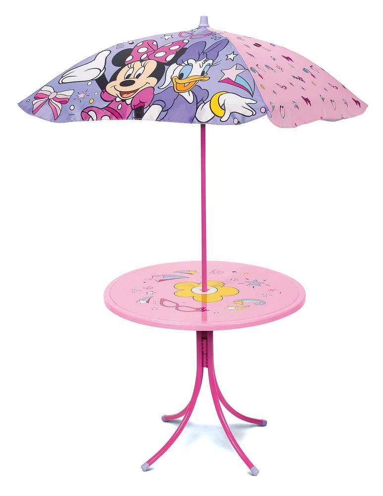 Table de patio Minnie Mouse avec parasol Table de patio Kids