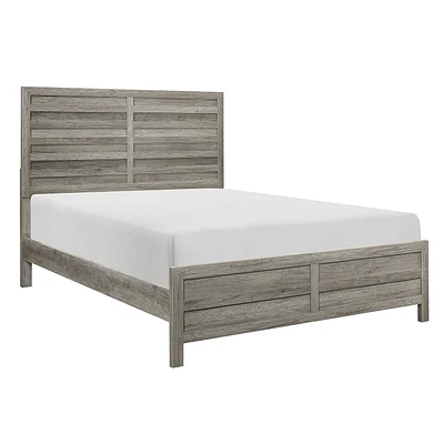 Topline Home Furnishings Weathered Grey Queen Bed
