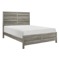 Topline Home Furnishings Weathered Grey Queen Bed