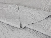 Marina Decoration Solid Embossed Pinsonic Coverlet Bedspread Bedding Ultra Soft Summer Quilt Set with Shams