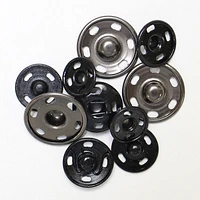 Boutons-pression à coudre Unique Creativ en noir