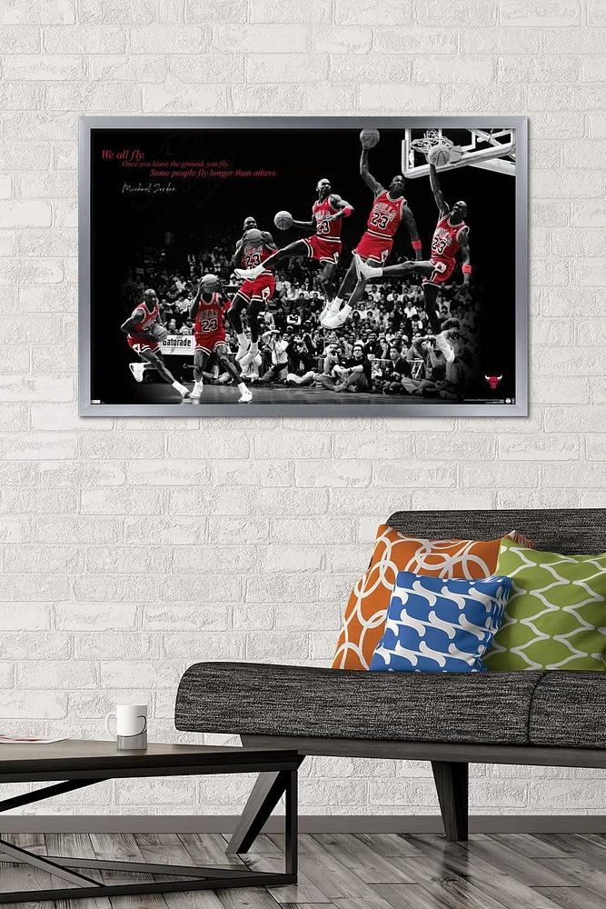 Michael Jordan - Fly Wall Poster