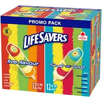 LIFESAVERS Ice Pops, Variety Pack  24 x 65 ml