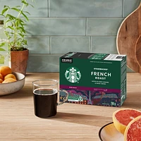 French Roast Dark Roast Ground Coffee K-Cup Pods Box 10 pc