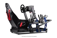 Cockpit de simulateur avec profilé d’aluminium Next Level Racing® F-GT Elite Formula et GT – Édition iRacing