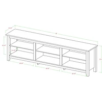 Manor Park Console pour téléviseur et rangement médias en bois de 177,8 cm (70 po) - Plusieurs couleurs possible