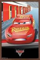 Disney Pixar Cars 3 - Lightning Wall Poster, 22.375" x 34" Framed