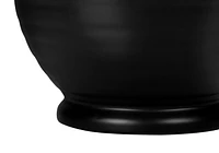 Monarch Specialties  Luminaire, 17"h, Lampe De Table, Noir Céramique, Teinte Ivoire / Crème, Transitionnel