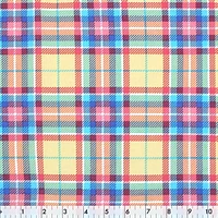 Fabric Creations Bright Diagonal Plaid Cotton Fabric by the Metre
