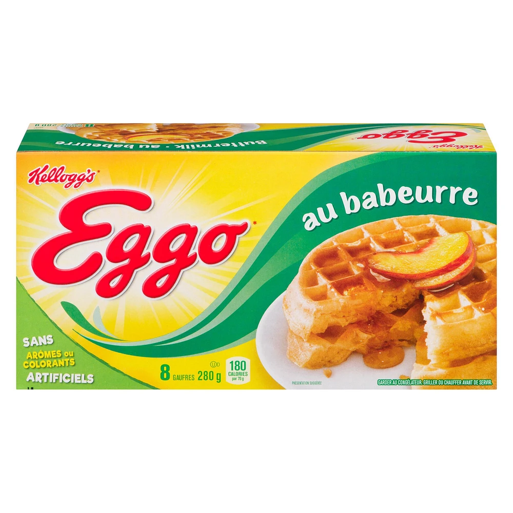 EGGO  Buttermilk Waffles, 280g (8 waffles), Eggo Buttermilk Waffles 280g