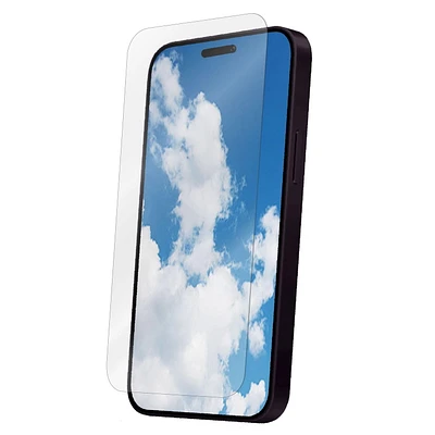 onn. Durable Corning Glass Screen Protector for iPhone 15 Pro/iPhone 14 Pro, High Clarity and Anti-smudge