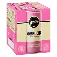 Remedy Kombucha 4 x 330 ML Raspberry Lemonade