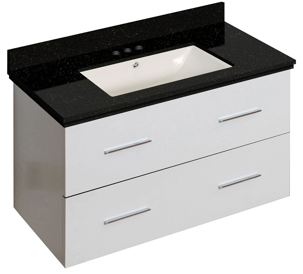 Imaginations Américaines 36 po W Vanity Set Blanc
