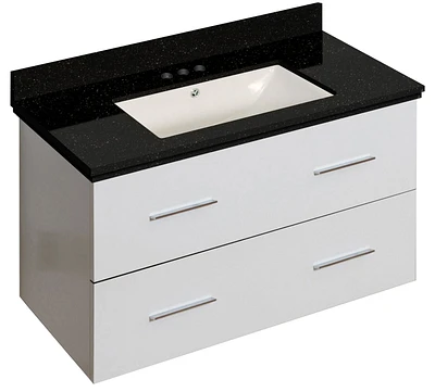 Imaginations Américaines 36 po W Vanity Set Blanc