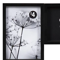 Gally 4 Opening Black Collage Picture Frame, Holds 4 - 4" x 6" Photos